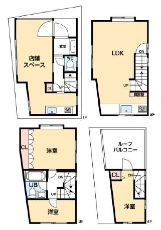 中目黒 徒歩5分 構造:鉄骨造